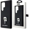 Image de Karl - Lagerfeld - Siliconen Ikonik Metal Pin hoesje voor Samsung Galaxy S23 Ultra - zwart
