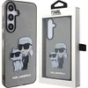 Image de Samsung Galaxy S24+ Backcase hoesje - Karl Lagerfeld - Effen Donkergrijs - TPU (Zacht)