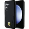 Image de Ferrari Backcase hoesje geschikt voor Samsung Galaxy S24 - Effen Zwart - Kunstleer