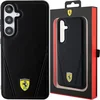 Image de Ferrari Backcase hoesje geschikt voor Samsung Galaxy S24+ - Effen Zwart - Kunstleer