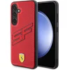 Image de Ferrari Backcase hoesje geschikt voor Samsung Galaxy S24 - Effen Rood - Kunstleer