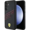 Image de Ferrari Backcase hoesje geschikt voor Samsung Galaxy S24 - Effen Zwart - Kunstleer