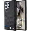 Image de BMW Backcase hoesje geschikt voor Samsung Galaxy S24 Ultra - Effen Zwart - Kunstleer