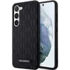 Image de Karl Lagerfeld Saffiano Serie - Telefoonhoesje - Zwart - Metalen Logo - Luxe Design