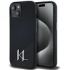Image de Karl Lagerfeld Siliconen Schaduwhoesje Voor Iphone 15 Met Metalen Logo En Bescherming