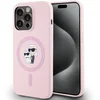 Image de Karl Lagerfeld Silicone Karl&Choupette - iPhone 14 Pro Max Hoes - MagSafe - Roze - Elegante Bescherming