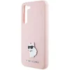 Image de Karl Lagerfeld, Silicone Case Geschikt voor Samsung Galaxy S24 Plus Elegant Schokbestendig Ontwerp, Roze