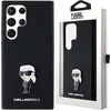 Image de Karl - Lagerfeld - Siliconen Ikonik Metal Pin hoesje voor Samsung Galaxy S24 Ultra - zwart