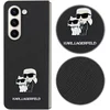 Image de Karl Lagerfeld, Harde beschermhoes Geschikt voor Samsung Galaxy A55 5G Saffiano Metal Karl en Choupette, Zwart