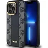Image de DKNY Leren MagSafe-hoesje met geruit monopatroon voor iPhone 13 Pro / 13 - Zwart