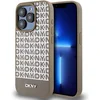 Image de DKNY Repeat Bottom Stripe Back Case (MagSafe Compatible) - Geschikt voor Apple iPhone 13 Pro Max (6.7") - Bruin