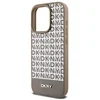 Image de DKNY Repeat Bottom Stripe Back Case (MagSafe Compatible) - Geschikt voor Apple iPhone 14 Pro (6.1") - Bruin