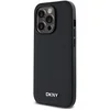 Image de DKNY, Hoesje geschikt voor iPhone 14 Pro - MagSafe Elegant met Metalen Logo, Zwart