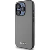 Image de DKNY, Hoesje geschikt voor iPhone 15 Pro - MagSafe Elegant met Metalen Logo, Grijs