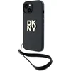 Image de DKNY Polsband Stock Logo hoesje voor iPhone 15 Plus - zwart