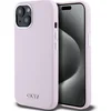 Image de DKNY Silicone Metal Logo Back Case (MagSafe Compatible) - Geschikt voor Apple iPhone 15 (6.1") - Roze