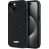 Image de DKNY 3D rubberen hoesje met herhaald patroon voor iPhone 15 / 14 / 13 - zwart