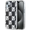 Image de DKNY Checkered Serie - Telefoonhoesje - iPhone 15 Plus - Zwart - Stijlvol Ontwerp