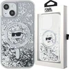 Image de Karl - Lagerfeld - Liquid Glitter Choupette Head MagSafe hoesje voor iPhone - 14 / 15 / 13 - transparant