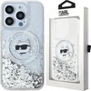 Image de Karl - Lagerfeld - Liquid Glitter Choupette Head MagSafe hoesje voor iPhone - 15 - Pro - transparant
