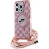 Image de Karl Lagerfeld IML Crossbody Monogram Karl & Choupette Head MagSafe hoesje voor iPhone 15 Pro Max - roze