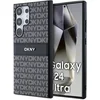Image de DKNY - Leren Telefoonhoes - Samsung Galaxy S24 Ultra - Zwart - Mono Strepen
