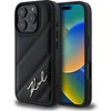Image de Karl Lagerfeld Backcase hoesje geschikt voor iPhone 16 Pro Max - Effen Zwart - Kunstleer