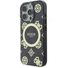 Image de GUESS, Backcover Geschikt voor Apple iPhone 16 Pro Max met pioenroospatroon 4G MagSafe, Wit