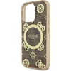 Image de GUESS, Backcover Geschikt voor Apple iPhone 16 Pro Max met pioenroospatroon 4G MagSafe, Bruin