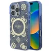 Image de Guess Peony MagSafe - Telefoonhoesje - iPhone 16 Pro Max - Natuurinspiratie - Blauw - Luxe Ontwerp
