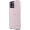 Image de GUESS, Backcover Geschikt voor Apple iPhone 16 Pro Max met korrelige textuur MagSafe, Roze