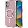 Image de Guess IML Rhinestones Back Cover hoesje met MagSafe voor Apple iPhone 16 - Roze