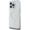 Image de GUESS, Magsafe hoesje Geschikt voor Apple iPhone 16 Pro met glittercirkel, Transparant