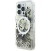 Image de Guess GUHMP16LLFMWTE iPhone 16 Pro 6,3" beige/beige hardcase Liquid Glitter Flower MagSafe