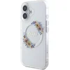 Image de Guess GUHMP16SHFWFCT iPhone 16 6.1" transparante hardcase IML Flowers Wreath MagSafe