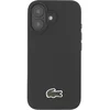 Image de Lacoste, Hoesje geschikt voor iPhone 16 Plus - Iconic Petit Piqué MagSafe, Zwart