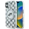 Image de Karl Lagerfeld Serie - Transparant Monogram iPhone Hoesje - MagSafe Compatibel - IML Materiaal - Elegante Stijl