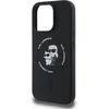 Image de Karl Lagerfeld Backcase hoesje geschikt voor iPhone 16 Pro Max - Effen Zwart - Silicone