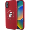 Image de Karl Lagerfeld Backcase hoesje geschikt voor iPhone 16 - Effen Rood - Silicone
