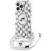 Image de Karl Lagerfeld, Hoesje Geschikt voor Apple iPhone 16 Pro MagSafe met Monogram en Afneembaar Koord, Transparant