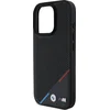 Image de BMW Backcase hoesje geschikt voor iPhone 16 Pro - Effen Zwart - Kunstleer