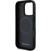 Image de Mercedes-Benz Backcase hoesje geschikt voor iPhone 16 Pro - Effen Zwart - Kunstleer