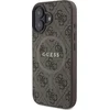 Image de Guess 4G Ring Classic Logo hoesje - Compatibel met MagSafe - geschikt voor iPhone 16 - Bruin