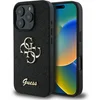 Image de GUESS, Hoesje geschikt voor iPhone 16 Pro - met Glitters & Metalen Logo, Zwart