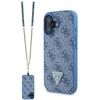 Image de Guess iPhone 16 Serie - Lederen Telefoonhoesje - Metal Logo - Strass - Crossbody