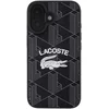 Image de Lacoste, Hoesje geschikt voor iPhone 16 - Blend Monogram MagSafe, Zwart