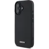 Image de DKNY, Hoesje geschikt voor iPhone 16 Plus - MagSafe Elegant met Metalen Logo, Zwart