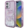 Image de Hello Kitty 50TH Anniversary Party - Smartphonehoesje - iPhone 16 - Vloeibaar Glitter - Paars