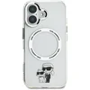 Image de Karl Lagerfeld, Hoesje geschikt voor iPhone 16 - Karl & Choupette Print MagSafe Compatibel, Transparant
