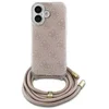 Image de Guess Crossbody Cord - iPhone 16 Etui - 4G Print - Ró 